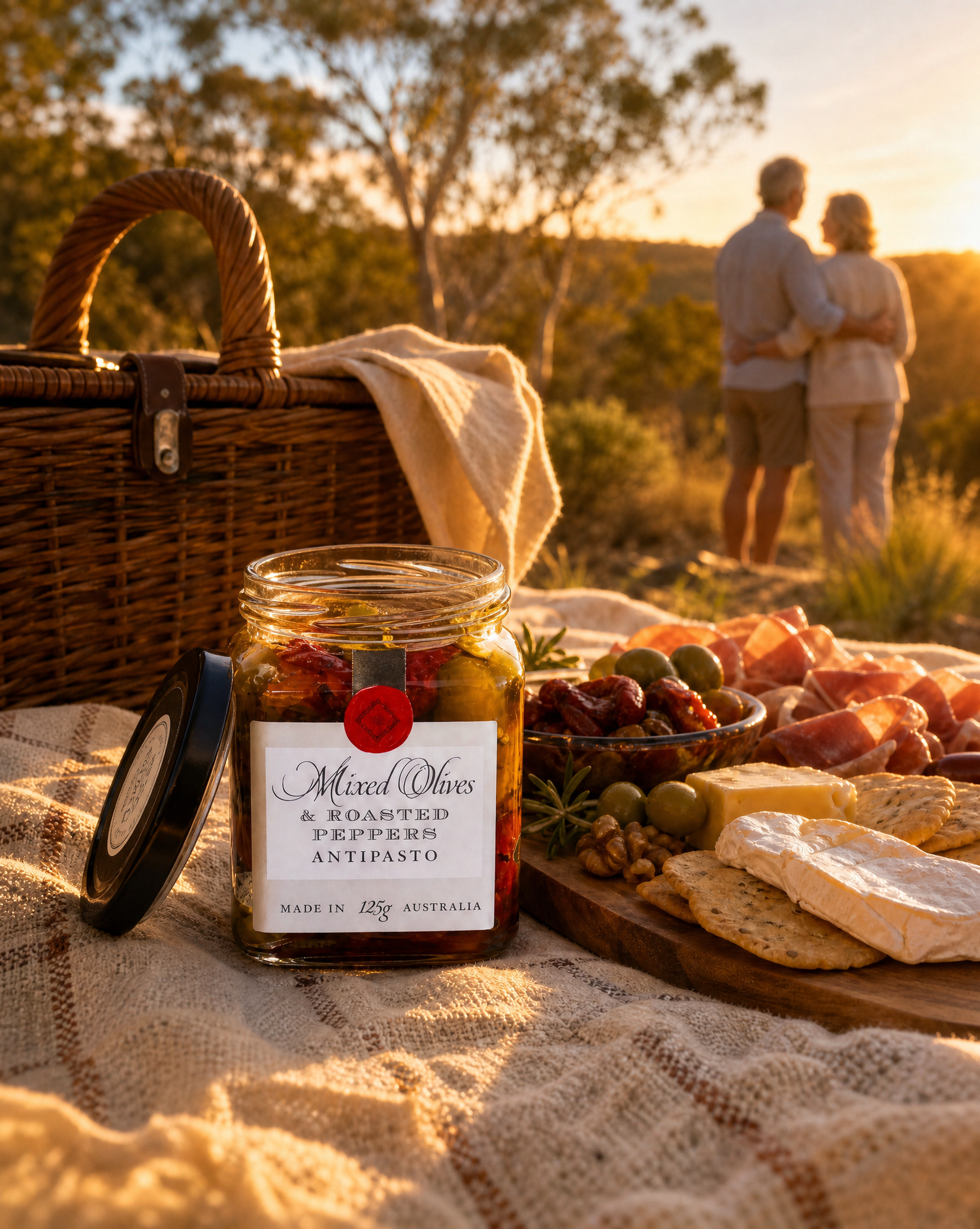 Mixed Olives &amp; Roasted Peppers 115g