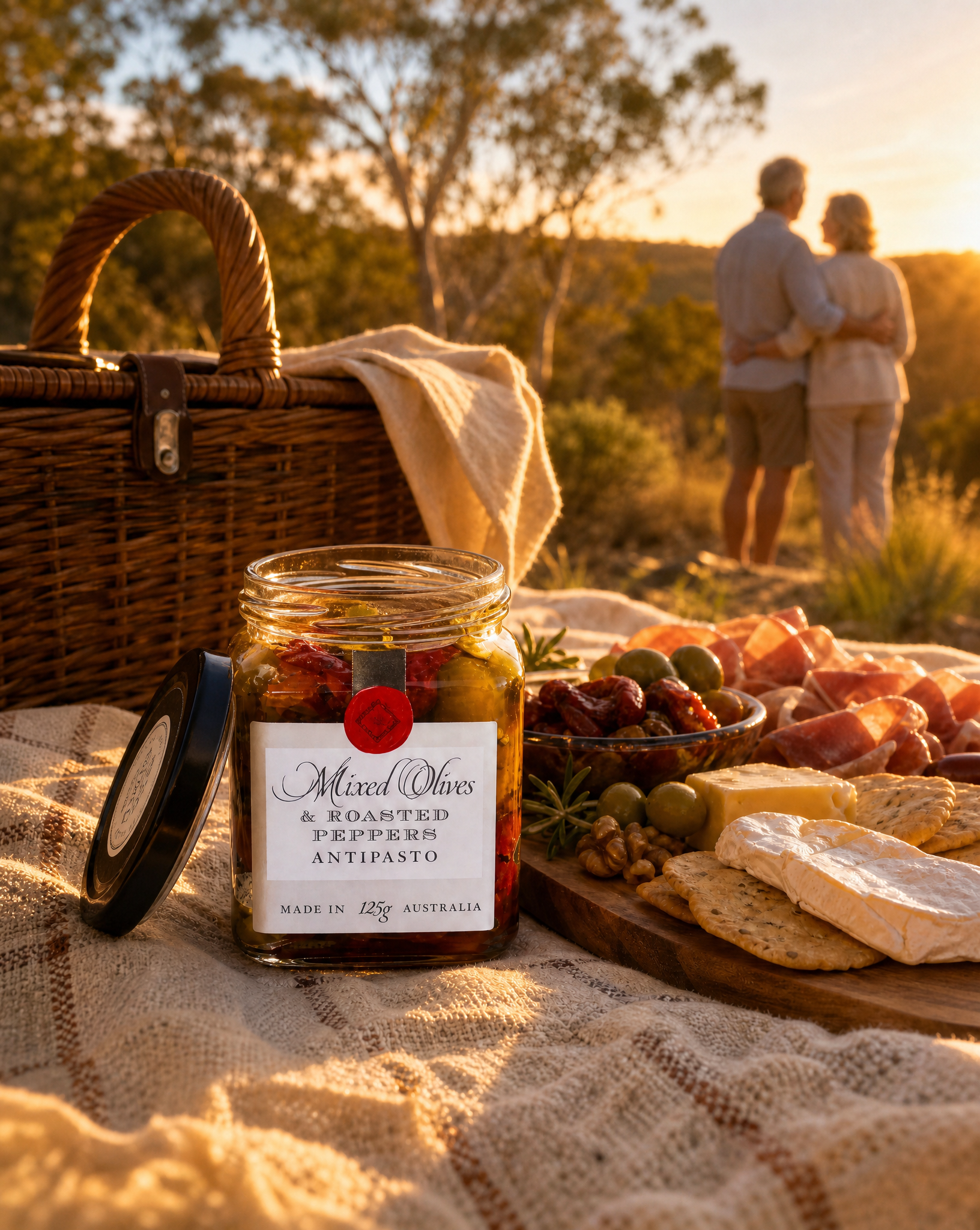 Mixed Olives &amp; Roasted Peppers 115g